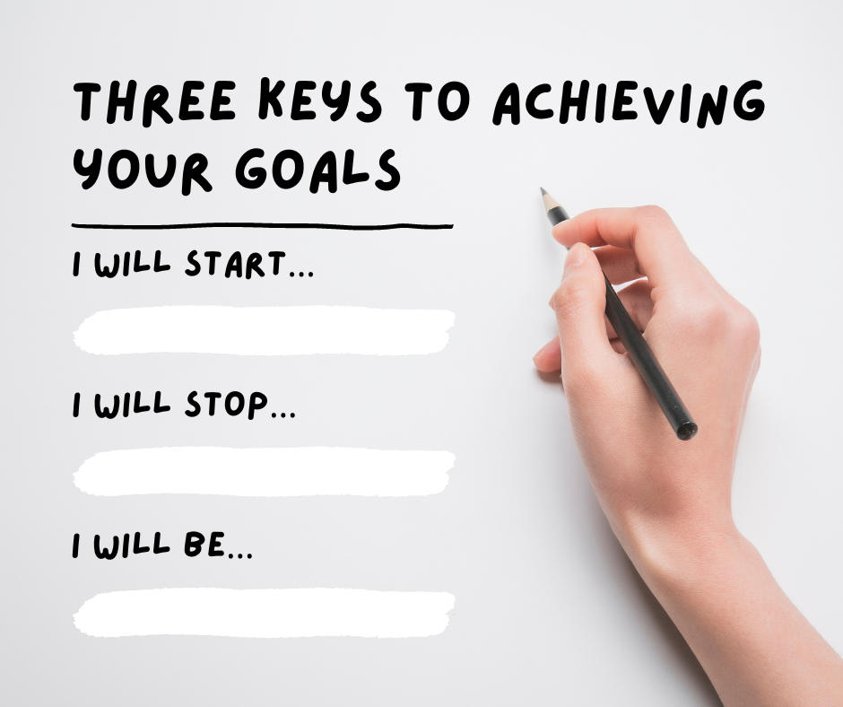 You are currently viewing  Three keys to achieving your goals