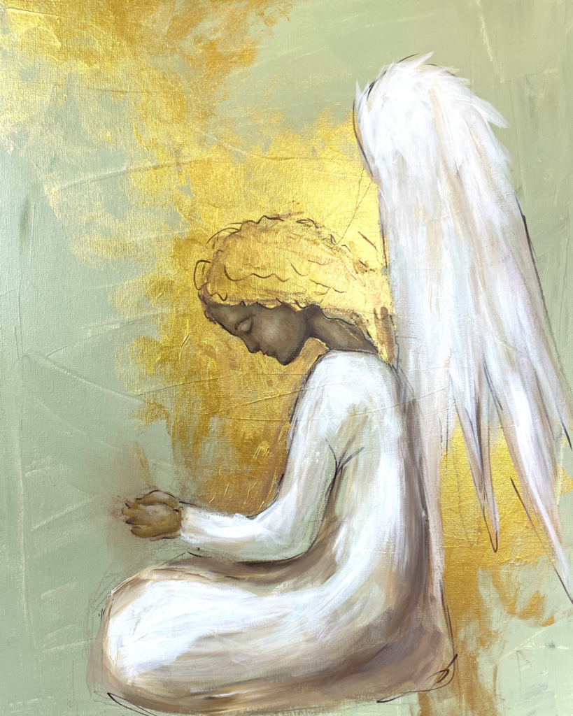 Praying Angel ( Sold) - Ying McLane