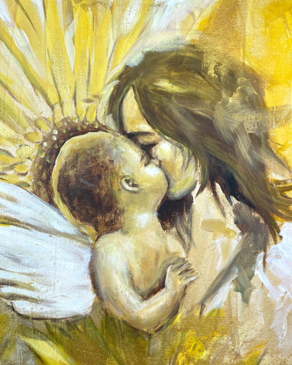 angels baby painting