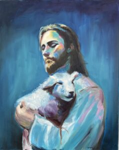 Jesus and lamb