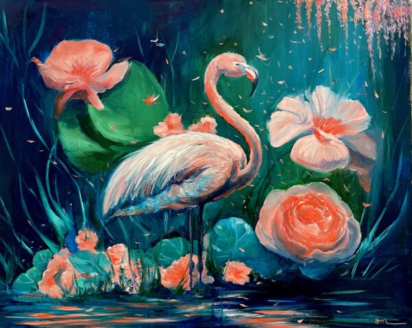 flamingo art