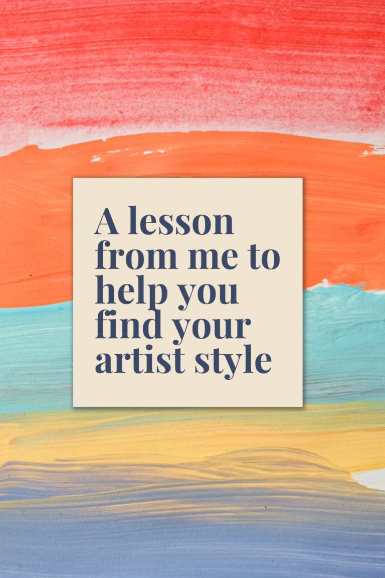 Read more about the article A lesson from me to help you find your artist style